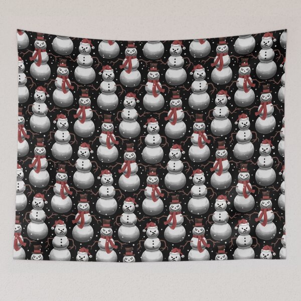 Item preview,  Scary Snowmen Black designed and sold by Paisley Yazel.