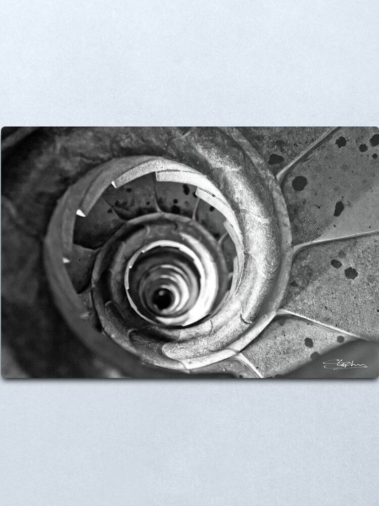 Alternate view of Spiral Staircase in the 'Sagrada Familia' Looking DOWN! Metal Print