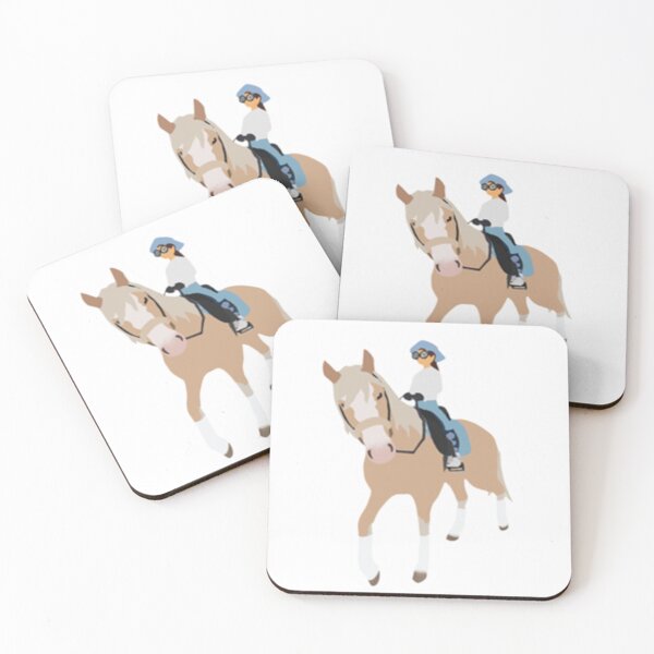 Item preview, Star Stable avatar on a curly horse   designed and sold by HONEYSHOP-CA.
