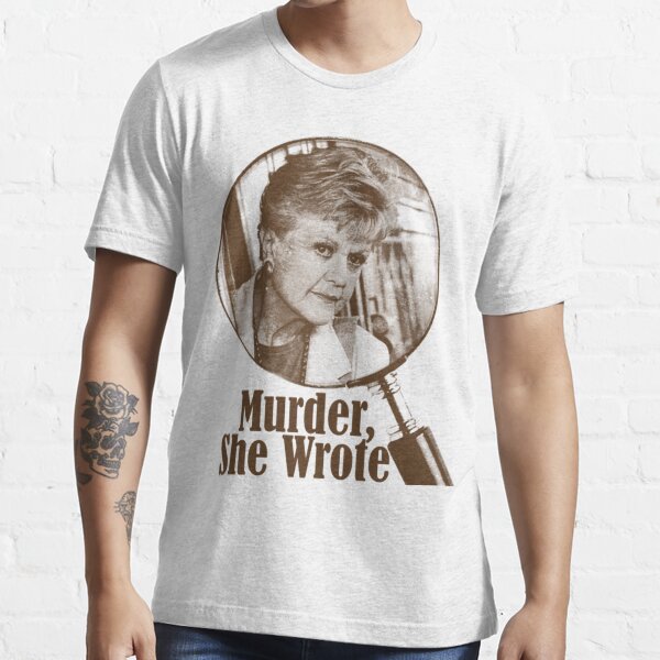 "Murder, She Wrote Vintage Halftone Style Fan Art Design" Tshirt for