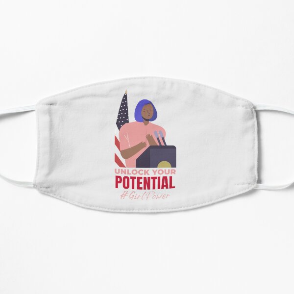#FabFeminist : Unlock your POTENTIAL Flat Mask
