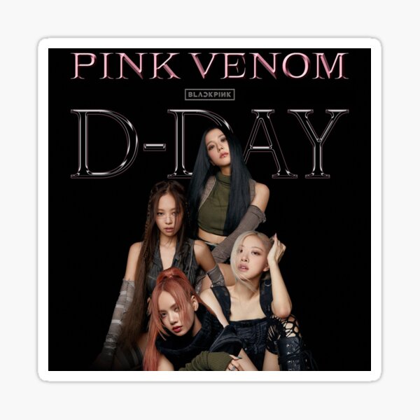 BLACKPINK PINK VENOM VINYL STICKERS - STICKERS/KPOP - group-mink-studio-en