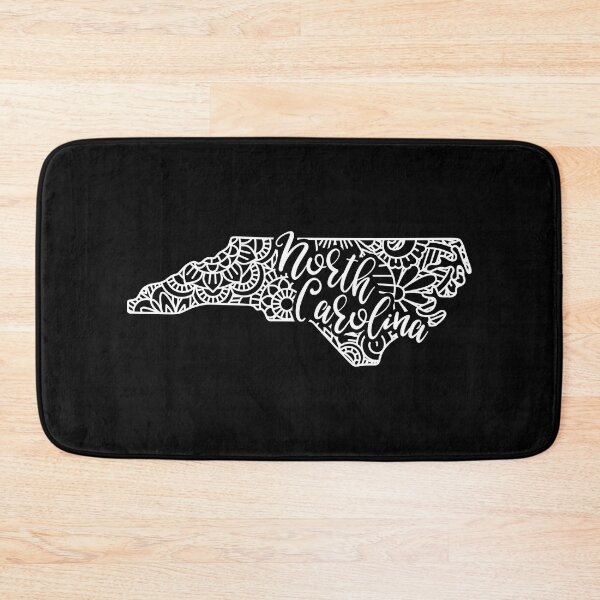 Item preview, North Carolina Black And White Map designed and sold by OutcastBrain.