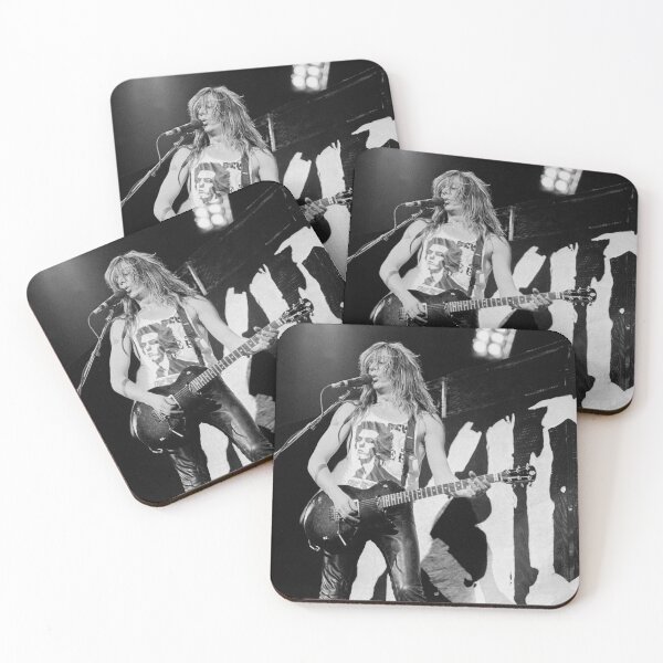Item preview, Dave Sabo - Skid Row - BW Photograph designed and sold by ConcertImages.