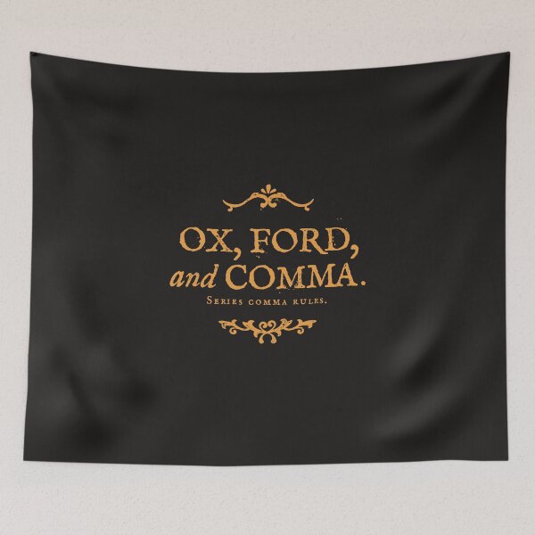 Item preview, Oxford Comma Funny Example Ox Ford designed and sold by Eurokollektiv.