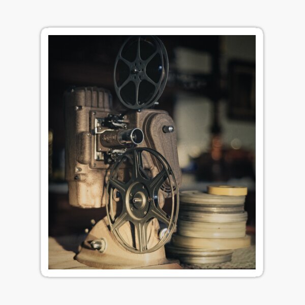 old cinema camera Film Reel Sticker | Poster