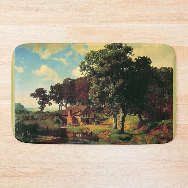 Item preview, Bierstadt Albert A Rusty Mill. American great artist fine landscape oil painting. designed and sold by naturematters.