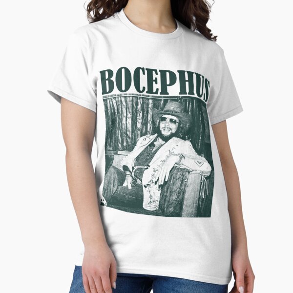 Vista previa del artículo con la obra «Hank Williams Jr Bocephus Diseño de arte de fan de estilo de semitono vintage», diseñado y vendido por BlancaRoseanna.
