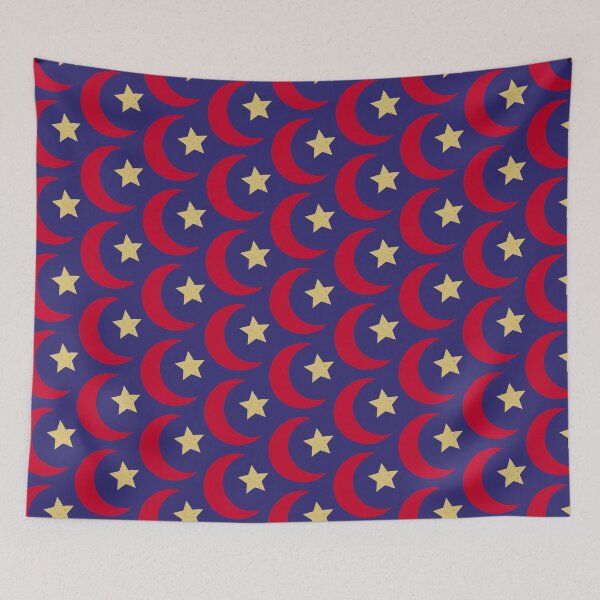 Item preview, Islamic star and crescent in Japanese red and gold  Ottoman Empire and Turkey Symbolism  T designed and sold by HONEYSHOP-CA.