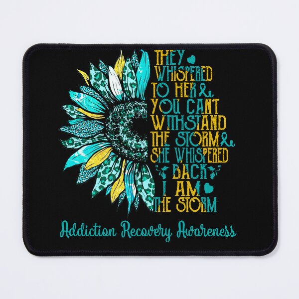 Item preview, I Am The Storm Sunflower Leopard Addiction Recovery Awareness designed and sold by rechardtee.