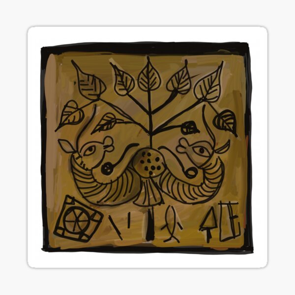 Item preview, Stamp seal of Cul Asia India Indus Civilization Mohenjo Daro Harappa designed and sold by KARTICK DUTTA.