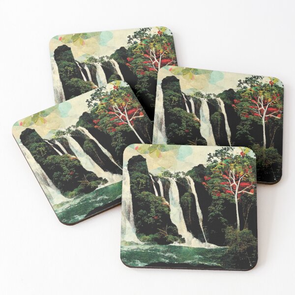 Item preview, Forest Waterfalls Photo Collage designed and sold by visionaryberry.