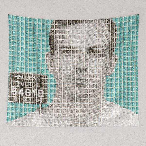 Item preview, Lee Harvey Oswald Mug Shot – Blue designed and sold by Gary Hogben.