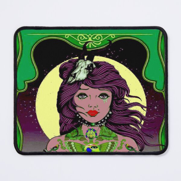 Item preview, TATTOOED LADY in MOONLIGHT : Universe Space Print designed and sold by posterbobs.