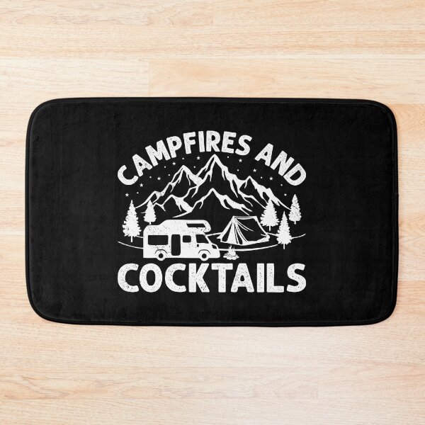 Item preview, Campfires And Cocktails Alcohol Lover Alcoholic Camper designed and sold by haselshirt.