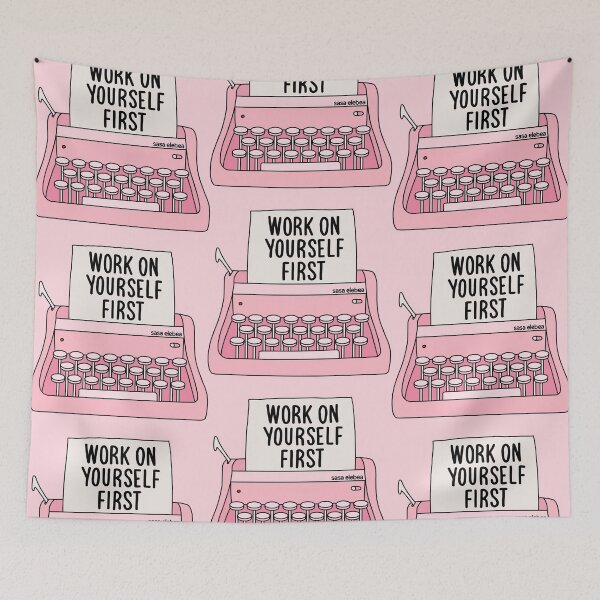 Item preview, Work on yourself first by Sasa Elebea designed and sold by Sabrina Brugmann.