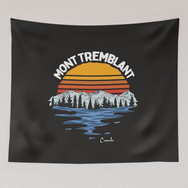 Item preview, Mont-Tremblant Quebec Canada Retro Art designed and sold by MrEddie10.