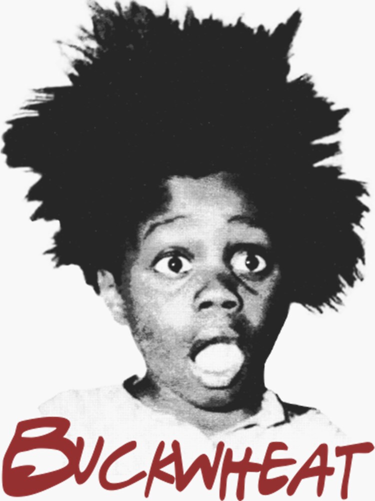 "Buckwheat Vintage Halftone Style Fan Art Design" Sticker for Sale by