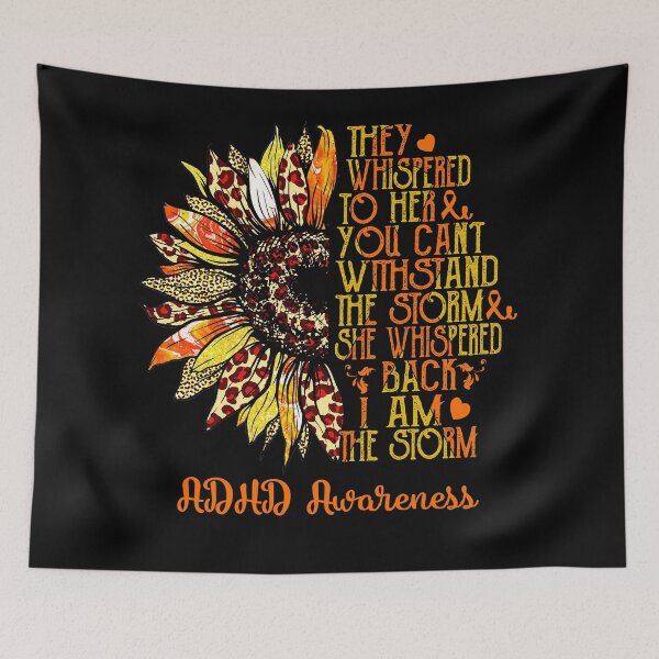 Item preview, I Am The Storm Sunflower Leopard ADHD Awareness designed and sold by rechardtee.