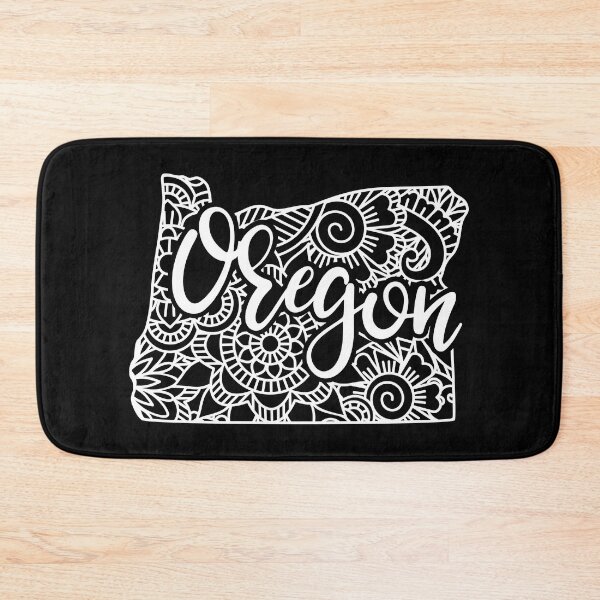 Item preview, Oregon Black And White Map designed and sold by OutcastBrain.