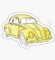 yellow VW/ Emmas Bug Sticker