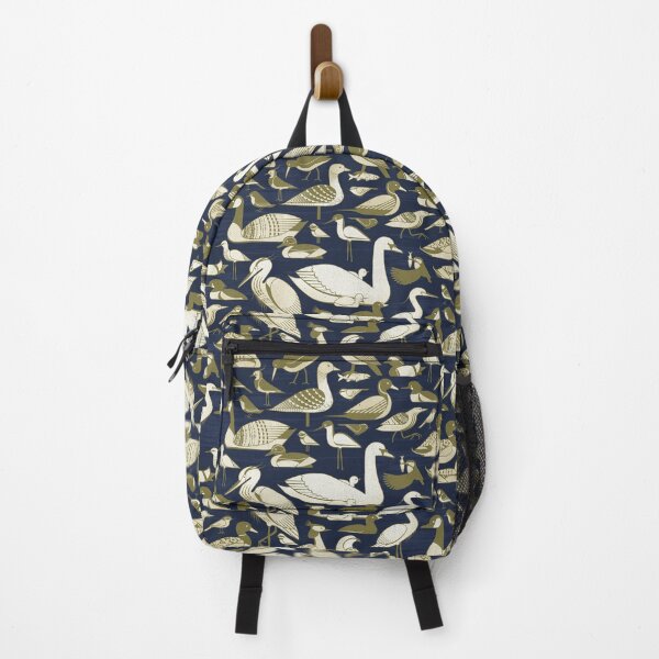 Item preview, Water birds - Navy designed and sold by appleyards.