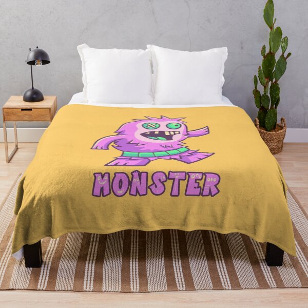 Item preview, Purple Monster with Green Belt (Text) designed and sold by Goba Bali Studio.