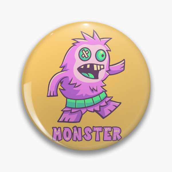 Item preview, Purple Monster with Green Belt (Text) designed and sold by Goba Bali Studio.