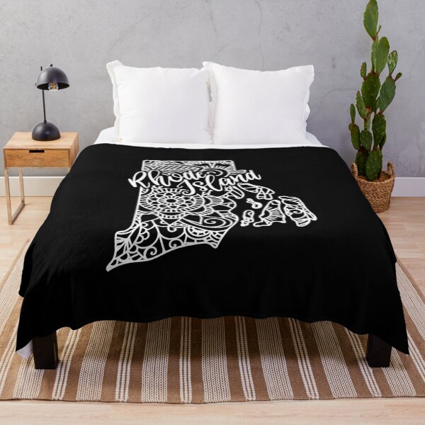 Item preview, Rhode Island Black And White Map designed and sold by OutcastBrain.