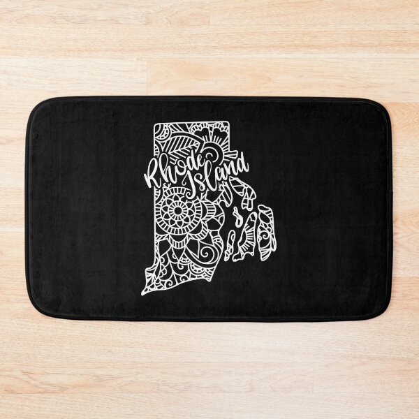 Item preview, Rhode Island Black And White Map designed and sold by OutcastBrain.