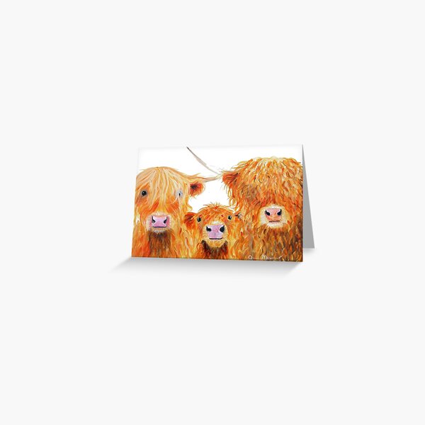 WE 3 COOS Greeting Card