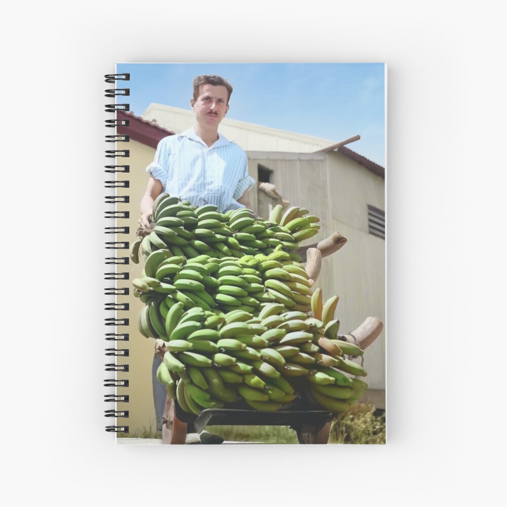 Israel, Kfar Shmaryahu. Bananas. 1940. Spiral Notebook