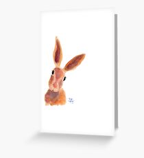 HaRe RaBBiT PriNtS 'JIM JAM' VON SHiRLeY MacARTHuR Grußkarte