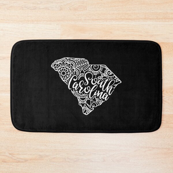 Item preview, South Carolina Black And White Map designed and sold by OutcastBrain.