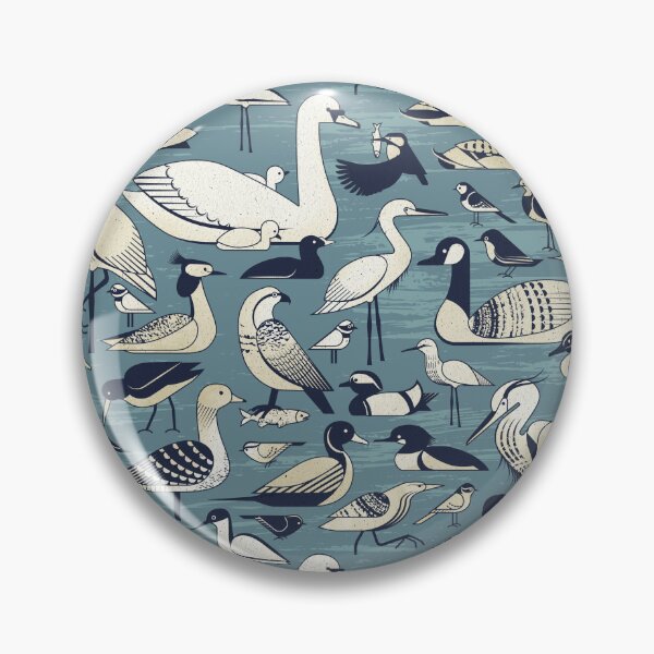 Item preview, Water birds - Abi Blue designed and sold by appleyards.