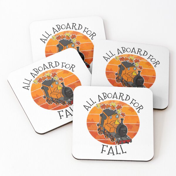 Item preview, All Aboard For Fall Steam Train Autumn Thanksgiving designed and sold by doodlerob.