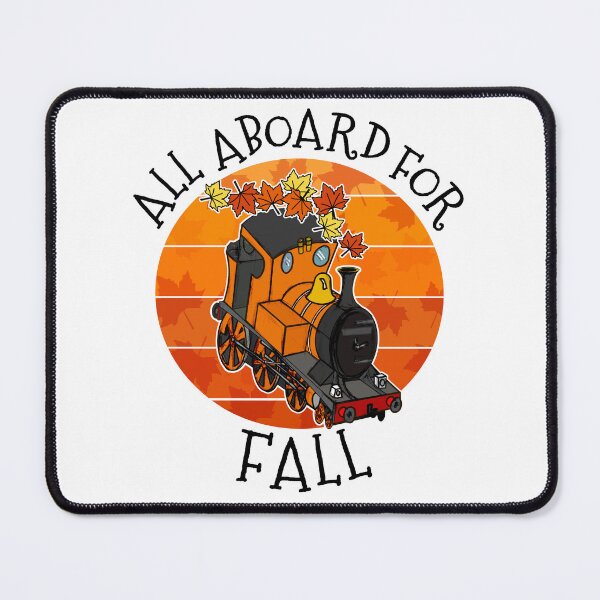 Item preview, All Aboard For Fall Steam Train Autumn Thanksgiving designed and sold by doodlerob.