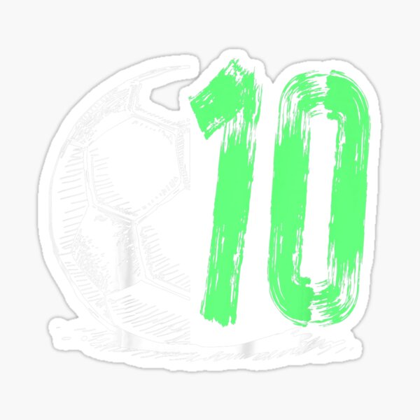 Kids Football 10 Years Old Boy Birthday Party Sticker For Sale By kids-football-10-years-old-boy-birthday-party-sticker-for-sale-by