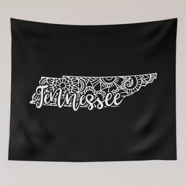 Item preview, Tennessee Black And White Map designed and sold by OutcastBrain.