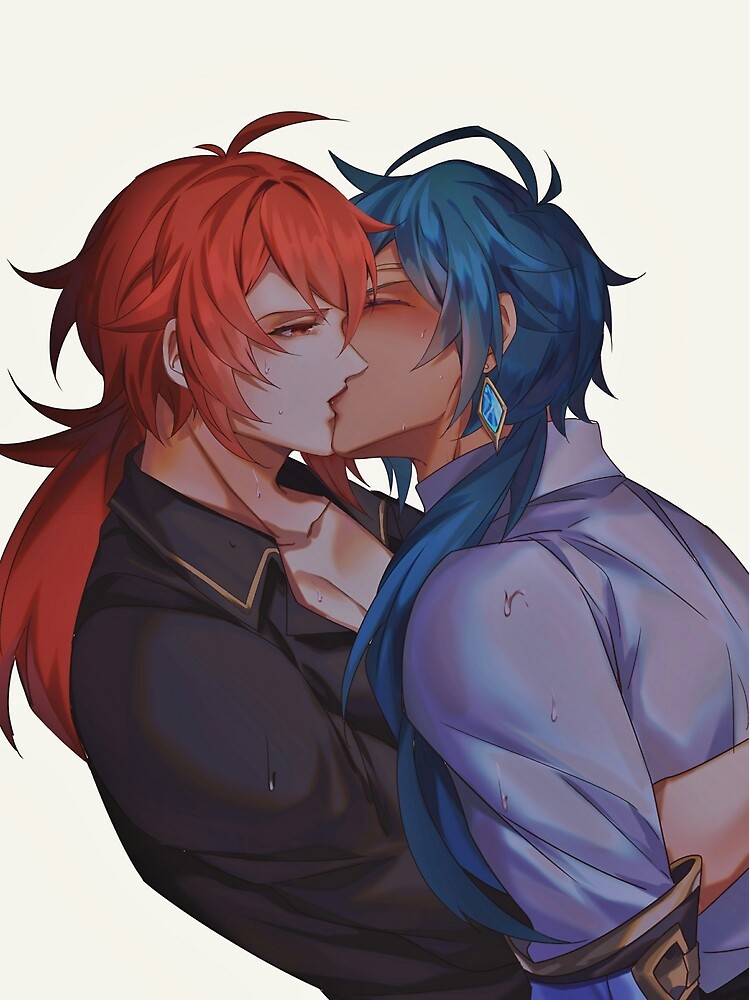 "Diluc and Kaeya" Poster for Sale by Baekyijin Redbubble