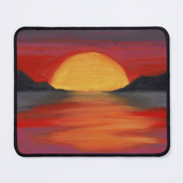 Item preview, Sunset Waterscape in Oil Pastels designed and sold by Crystal Fiquette.