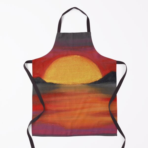 Item preview, Sunset Waterscape in Oil Pastels designed and sold by Crystal Fiquette.