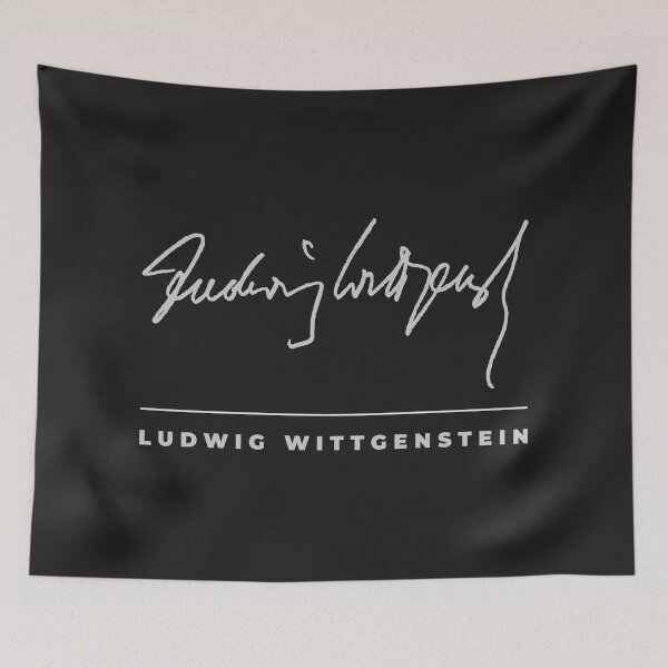 Item preview, Ludwig Wittgenstein signature t-shirt designed and sold by CMYKStudio.