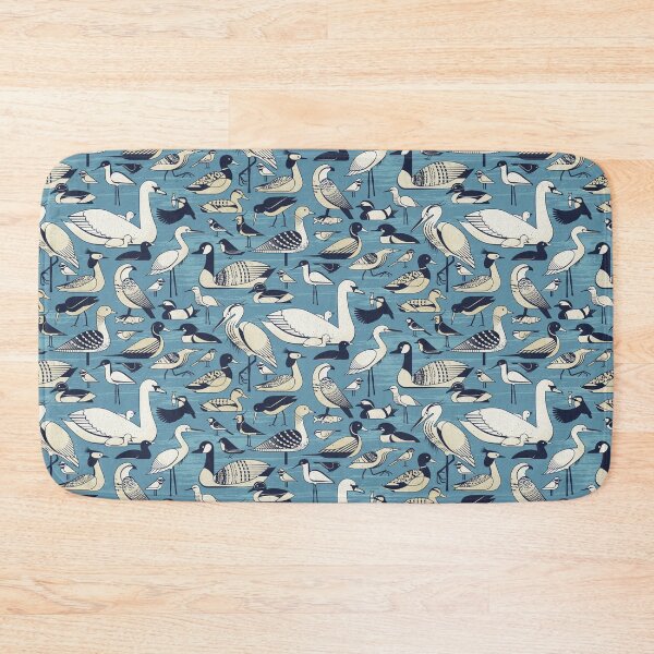 Item preview, Water birds - Vardo Blue designed and sold by appleyards.