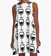 A Glass or Two of Wine A-Line Dress