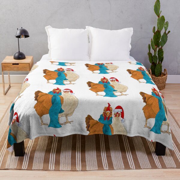 Item preview, Silly Chickens in Scarves and Santa Hats designed and sold by Julie Townsend.