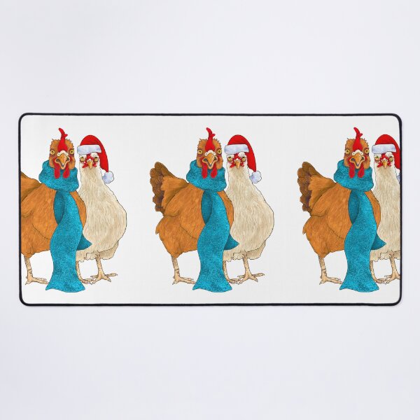 Item preview, Silly Chickens in Scarves and Santa Hats designed and sold by Julie Townsend.