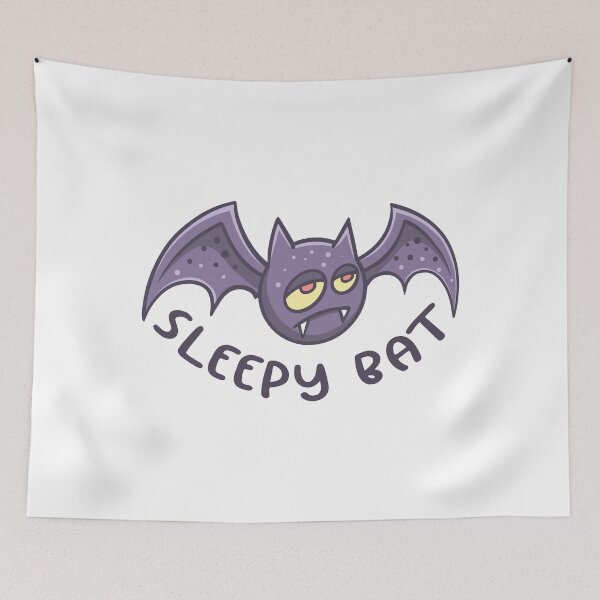 Item preview, Sleepy Bat Monster text designed and sold by Goba Bali Studio.