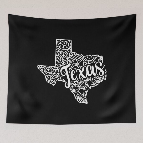 Item preview, Texas Black And White Map designed and sold by OutcastBrain.