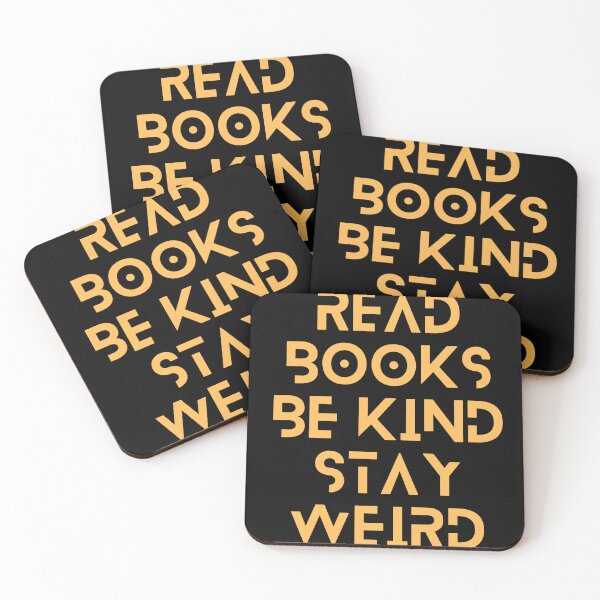 Item preview, Read Books Be Kind Stay Weird Orange Quote designed and sold by Ivy-si.
